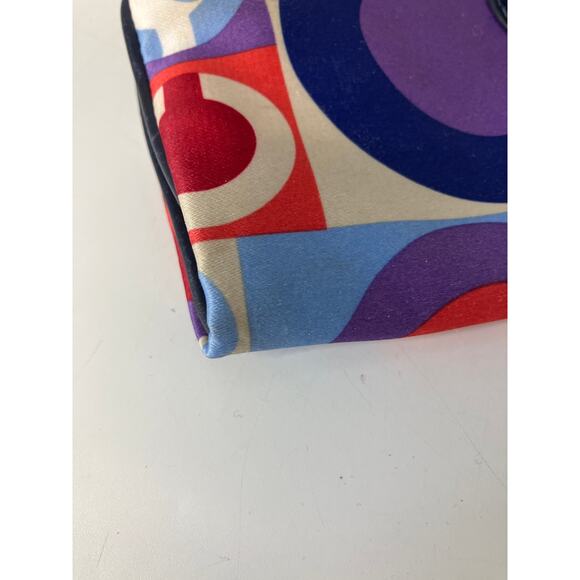 COACH 42178 LARGE COACH MULTI COLOR SIGNATURE NYLON WRISTLET - Picture 6 of 16